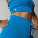 Conjunto Fitness Nadador Seamless Azul Canelado CO419