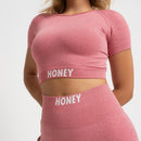 Conjunto Fitness Seamless Mesclado Rosa CO458/1
