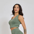 Conjunto Fitness sem Costura Nadador Verde CO426