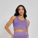 Conjunto Fitness sem Costura Nadador Roxo CO429
