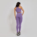 Conjunto Fitness sem Costura Nadador Roxo CO429