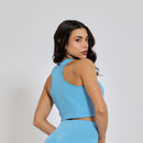 Conjunto Fitness sem Costura Nadador Azul CO424