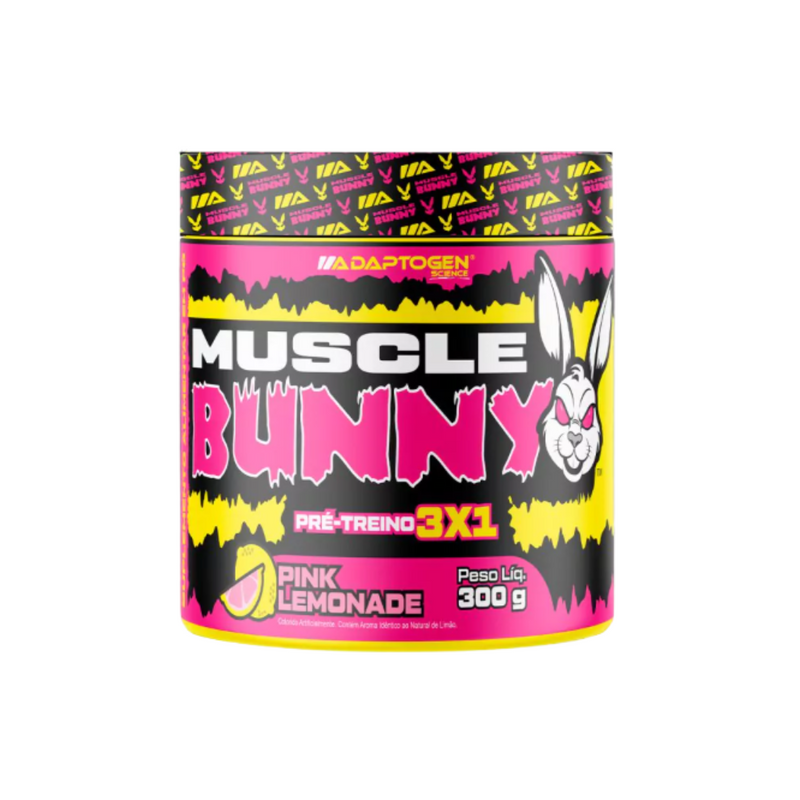 ADAPTOGEN PRE-TREINO MUSCLE BUNNY POTE 300G