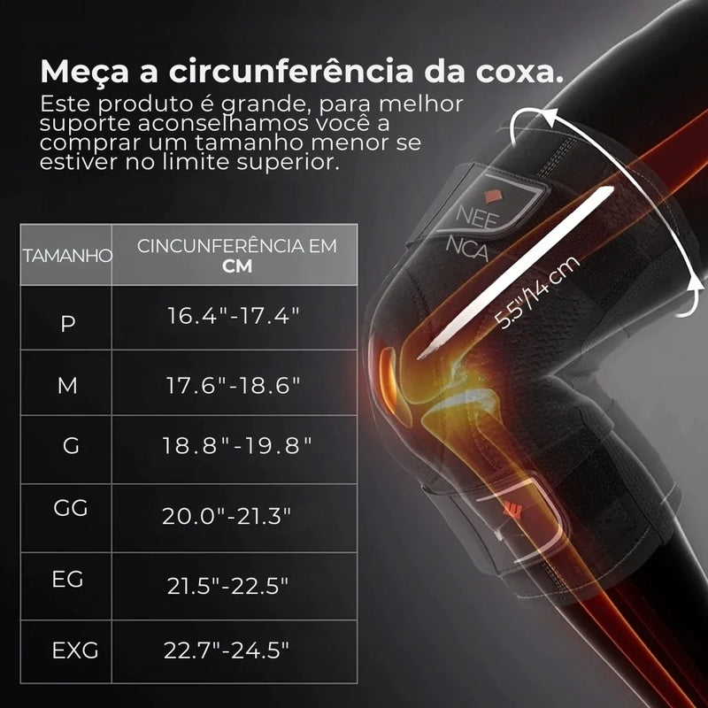 Joelheira Patelar com Estabilizadores Laterais