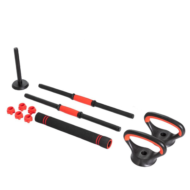 Kit Barras Anilhas 12kg Musculação Treino Funcional 15 Peças