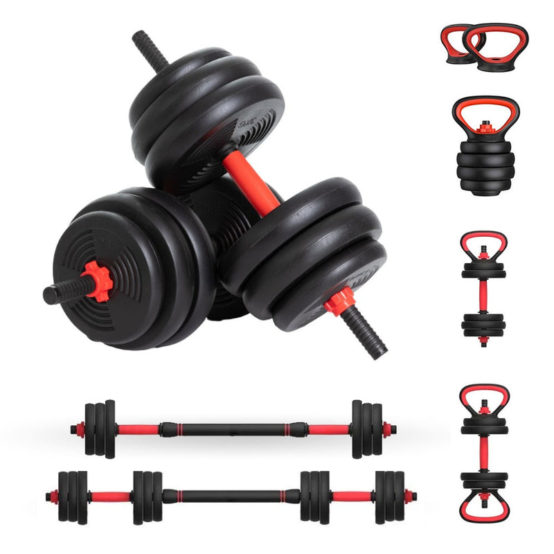 Kit Barras Anilhas 12kg Musculação Treino Funcional 15 Peças