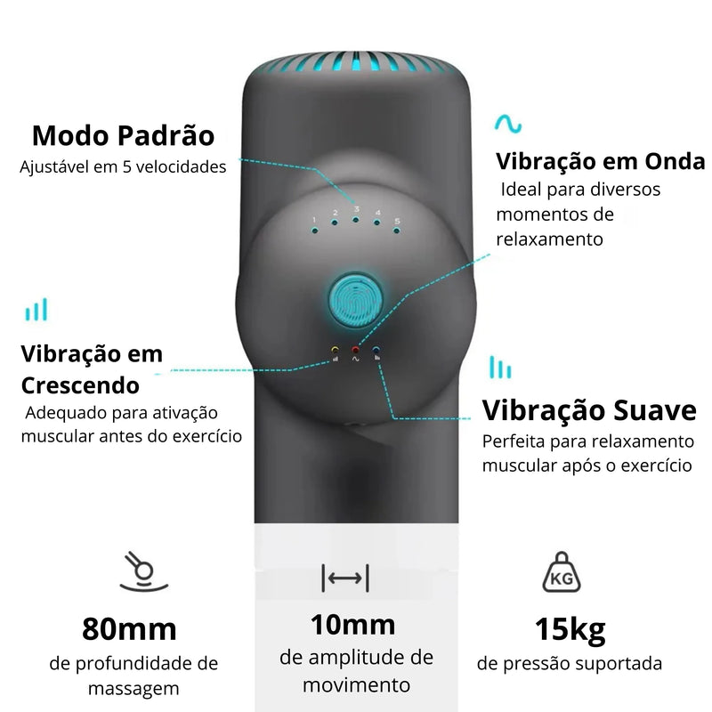 Massageador Elétrico Inteligente Booster para Relaxamento Muscular